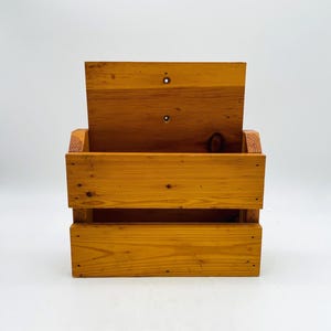 Rustic Knotty Pine Vintage Wall Mount/Counter/Desk Mail Holder - Desk Organizer