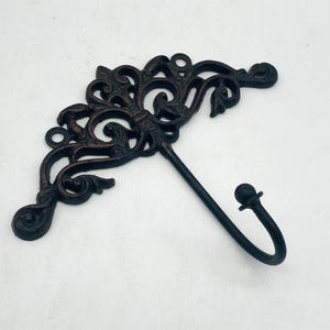Vintage Cast Iron Ornate Wall Hook