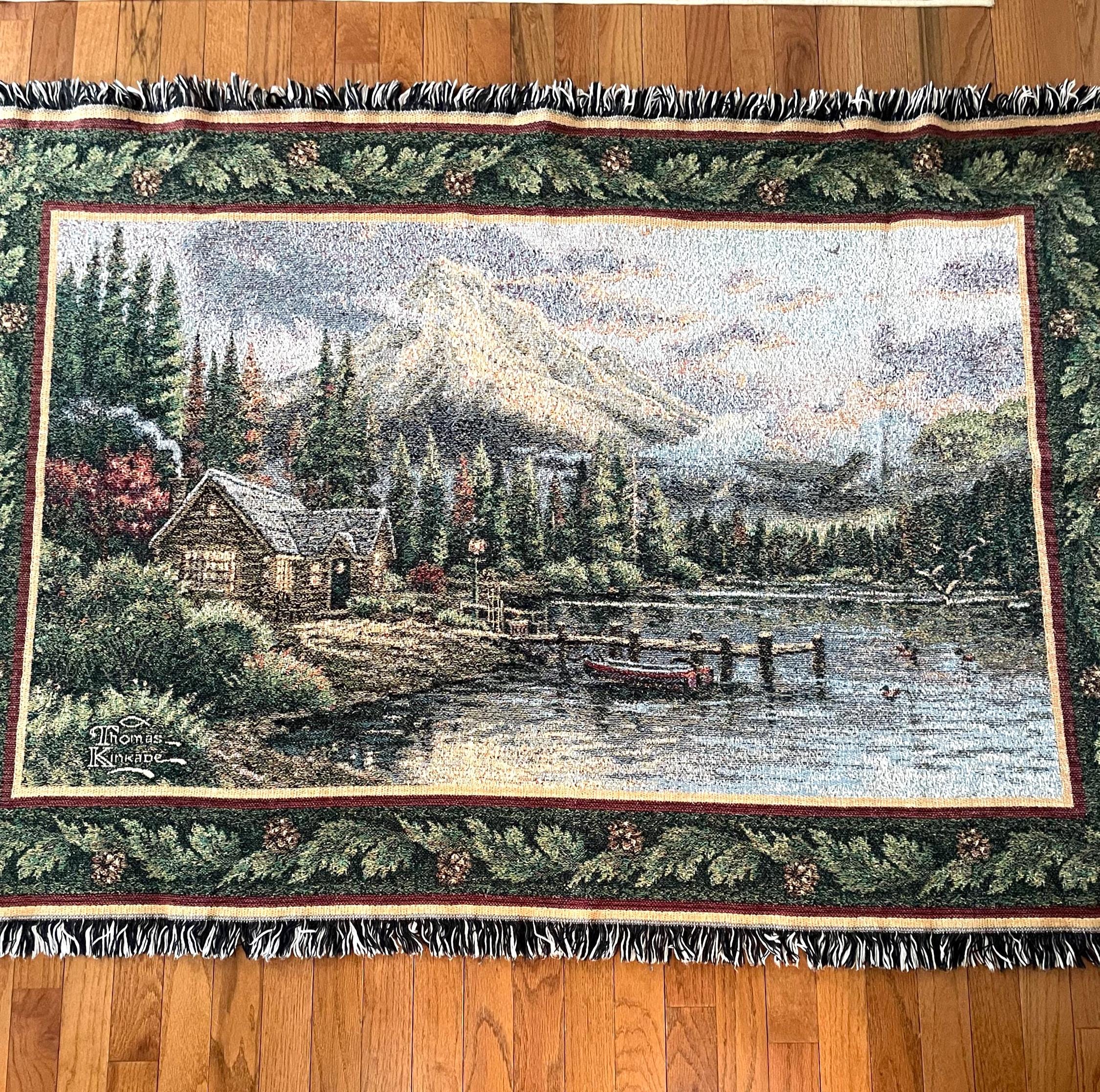 Thomas Kinkade Tapestry - Etsy