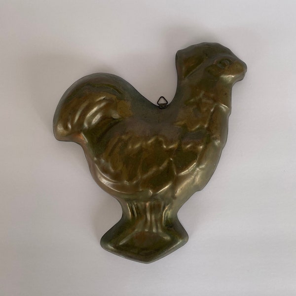 Rooster Copper Mold/Vintage Copper Wall Hanging Mold