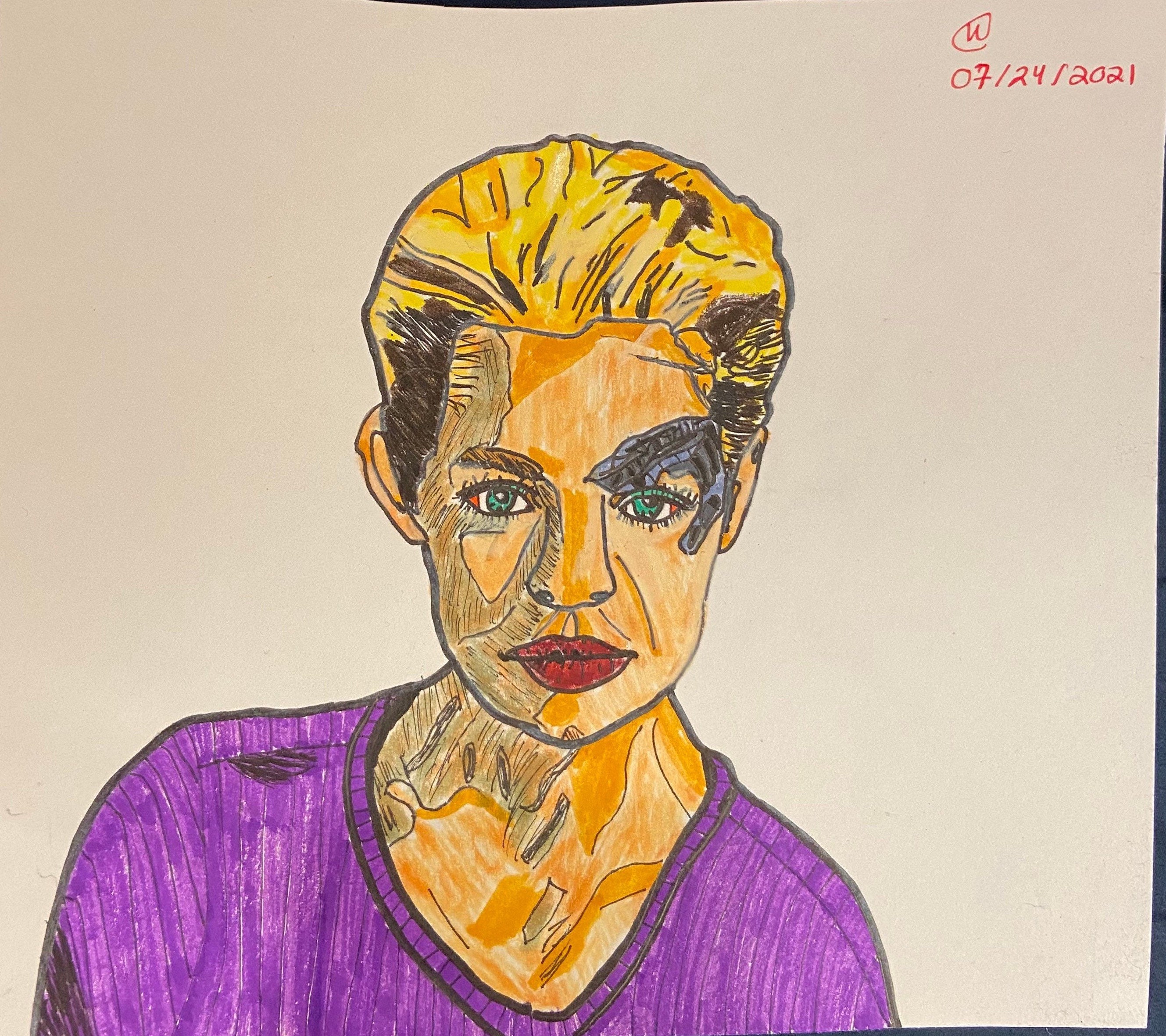 Original 7 of 9 drawing Etsy