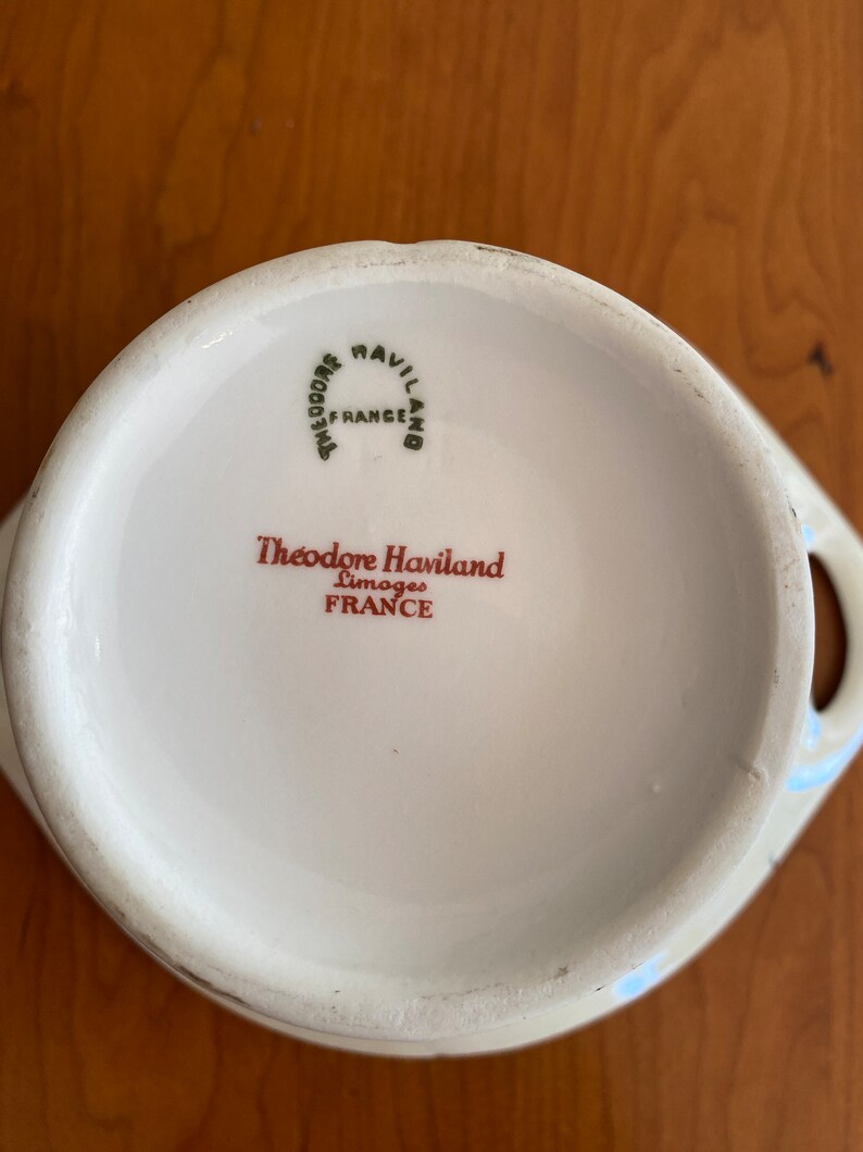 Vintage Theodore Haviland Limoges Sugar Bowl and Creamer Etsy