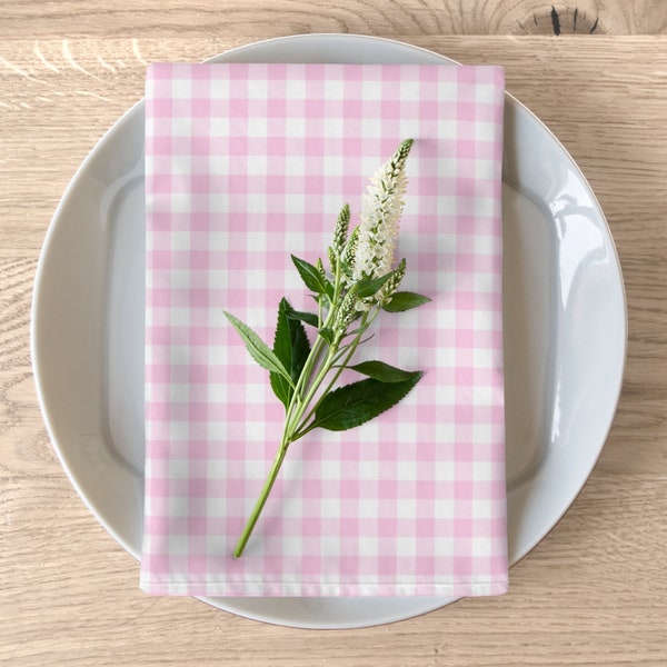 Gingham Napkins Etsy