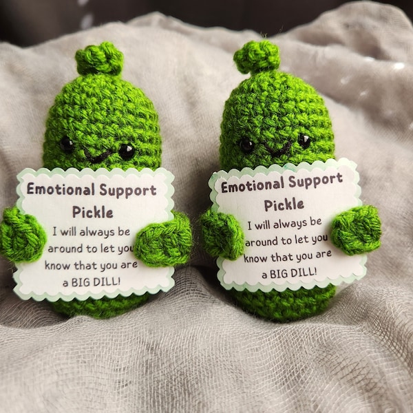 Crochet Emotional Support Pickle