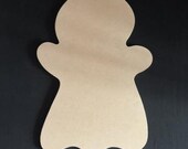 Friendly Ghost, spooky shape, wooden cutout, paintable craft shape, unfinished blank