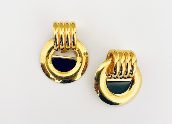 Vintage Goldtone Clip-on Earrings - image 1