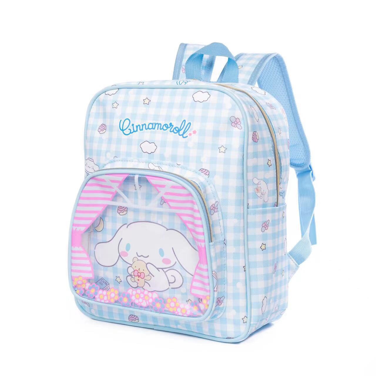 Sanrio Cinnamoroll Backpack Water Bottle Set Rucksack School Bag Blue  Cinnamon