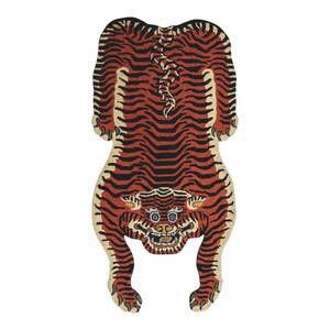 Tibetan Tiger Rug New Pattern Animal Printed Hand Tufted Rug Carpet For Living Room, Bedroom, Home Decor , 2x3ft, 3x5ft, 4x6ft