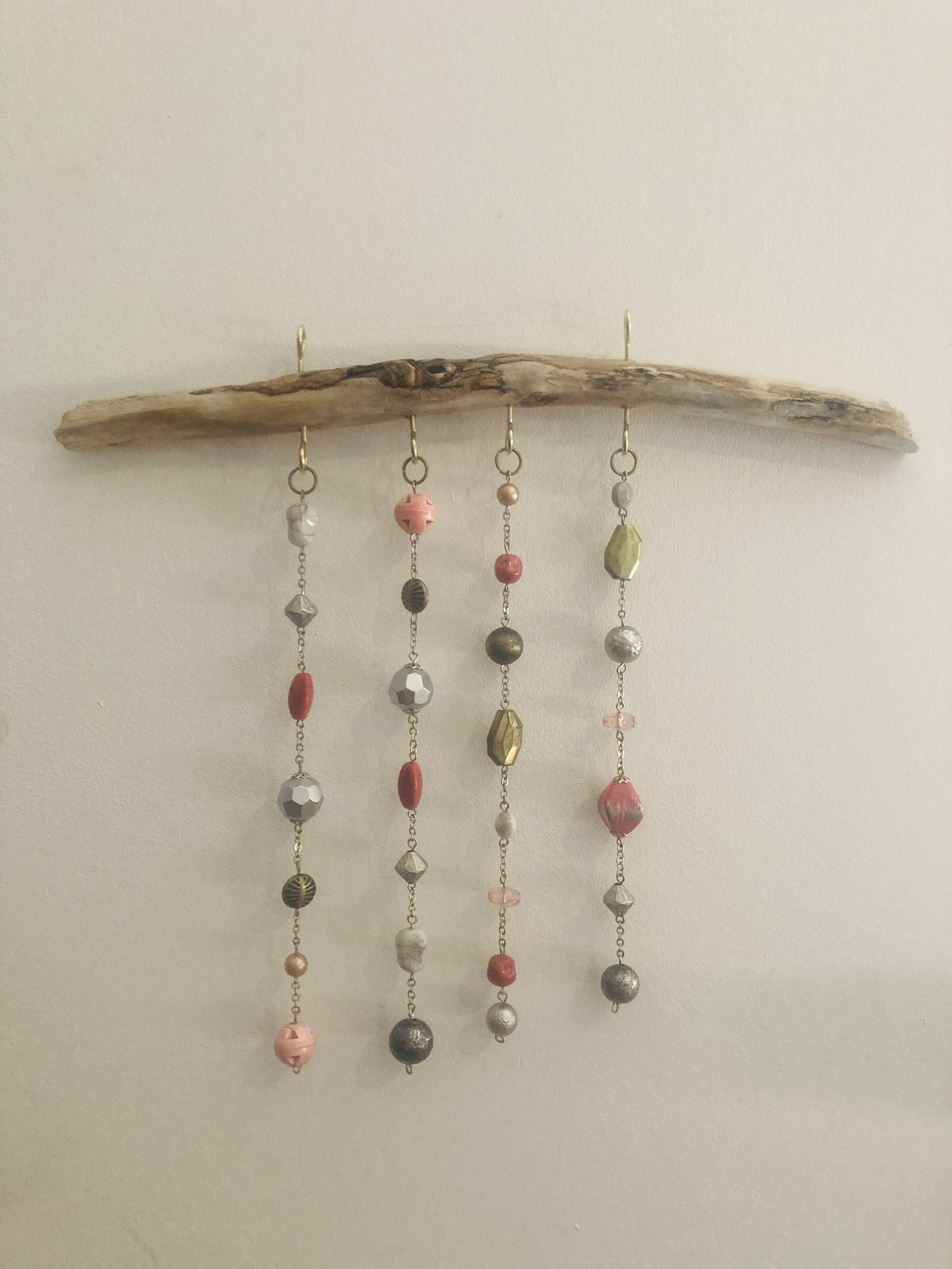 Bead hanging Driftwood Girls Nursery bedroom wall decor Etsy