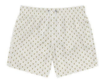 JERECY Mens Swim Trunks Japanese Golden Floral Pattern Quick Dry Board Shorts with Drawstring and Pockets JERECY Mens Swim Trunks Japanese Golden Floral Pattern Quick Dry Board Shorts with Drawstring and Pockets