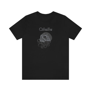 Cthulhu Tshirt | H P Lovecraft T-shirt | Unisex Men&#39;s & Women&#39;s Short Sleeve Tee | Call Of Cthulhu Shirt