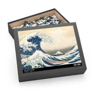 The Great Wave Fun Puzzle | Classic Art Gift Puzzle | Multiple Size Puzzles (120, 252, 500-Piece) | The Great Wave off Kanagawa Puzzle