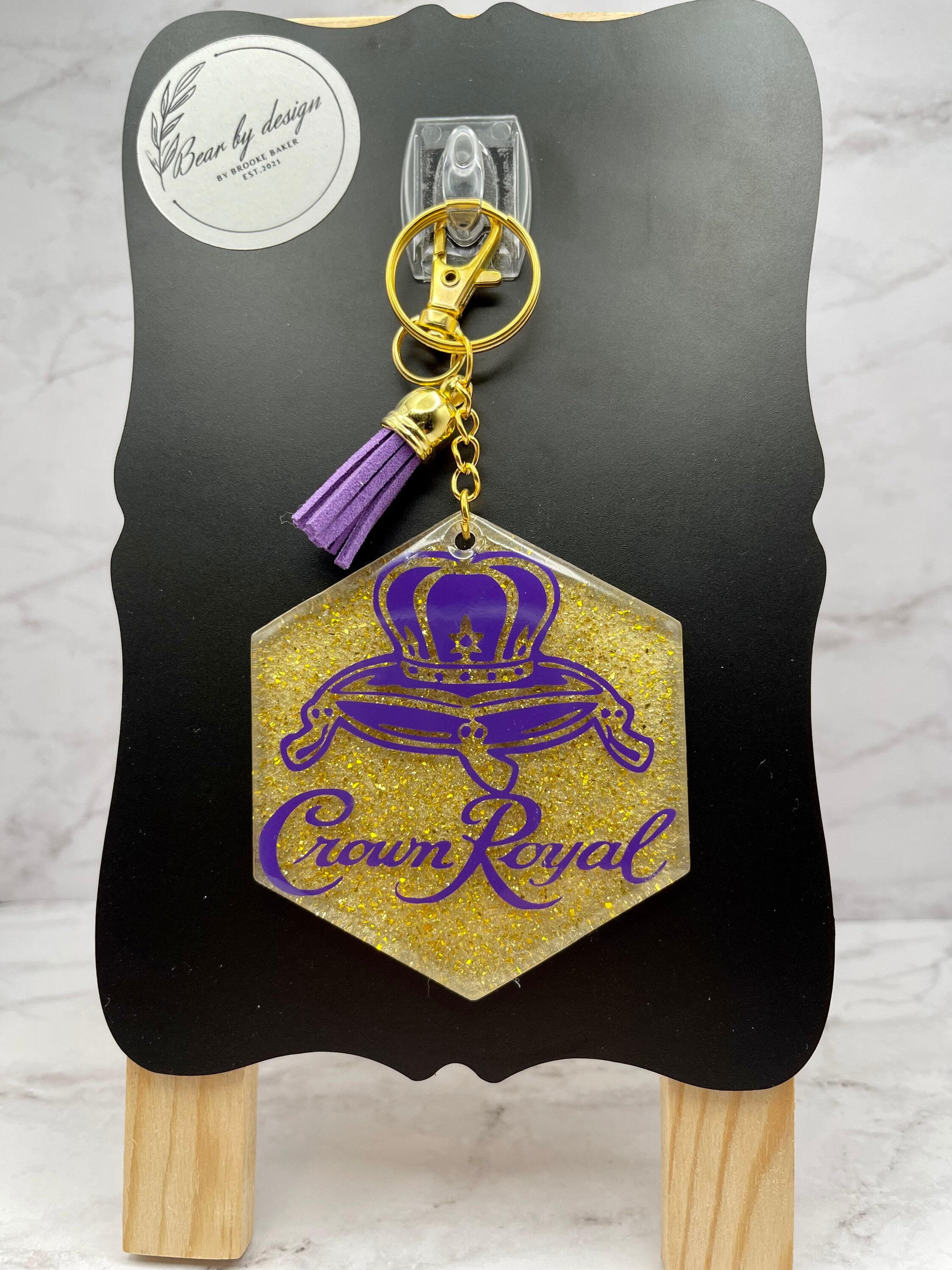 Crown royal keychain Etsy