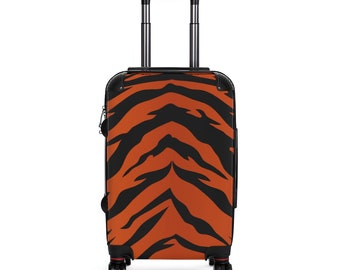Tiger print suitcase Clearance