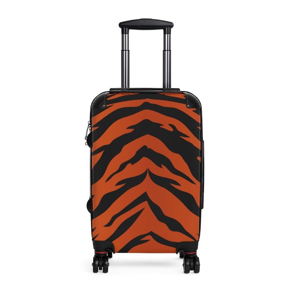 Tiger print suitcase Clearance