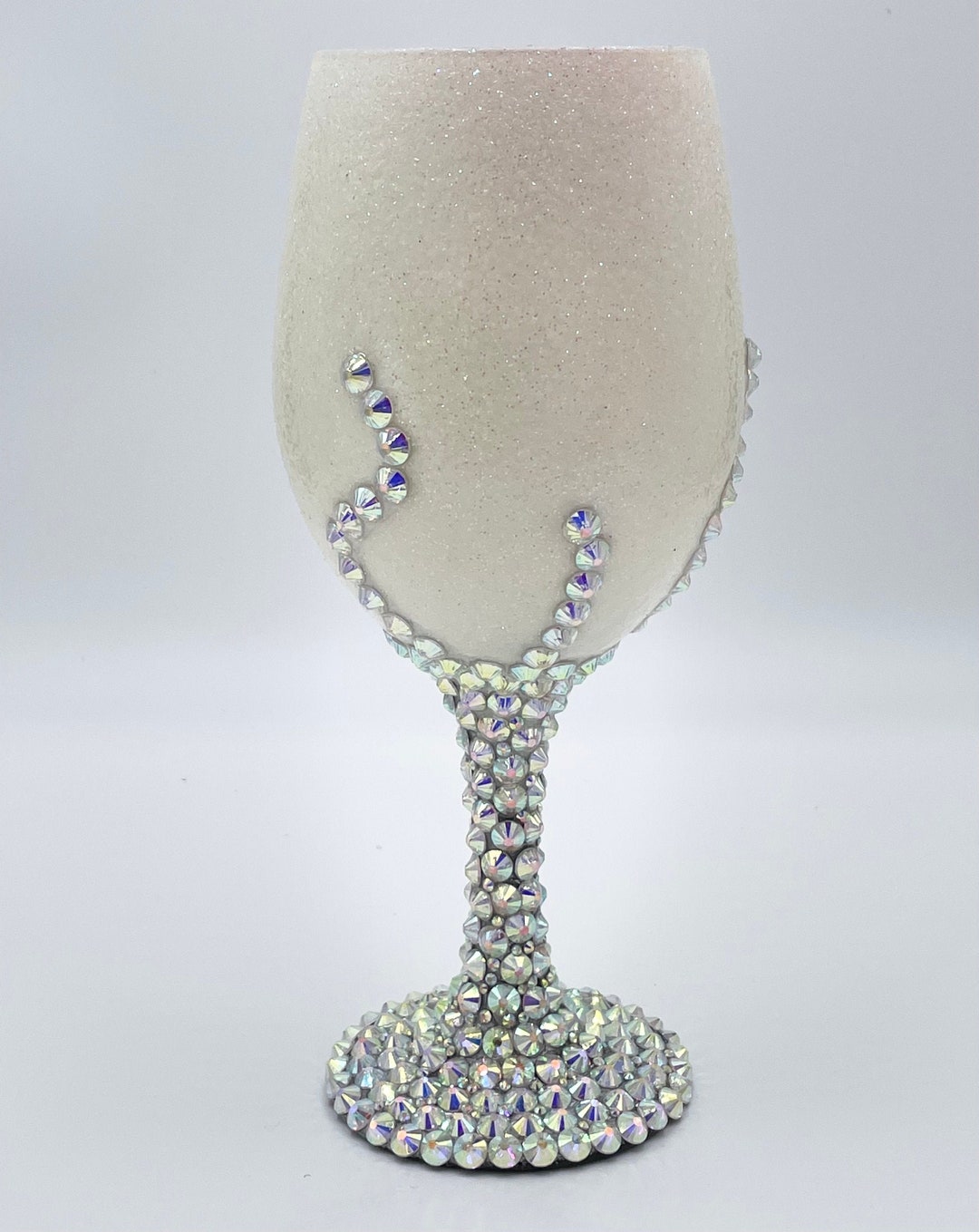 Bling Wine Glass Etsy