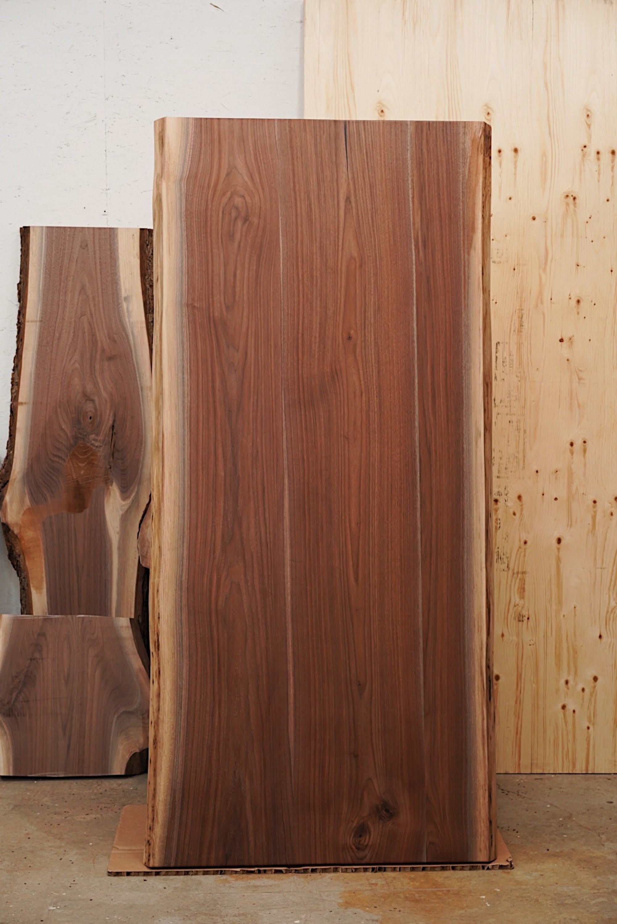 WALNUT DINING TABLE Metal Legs Solid Wood Table Etsy