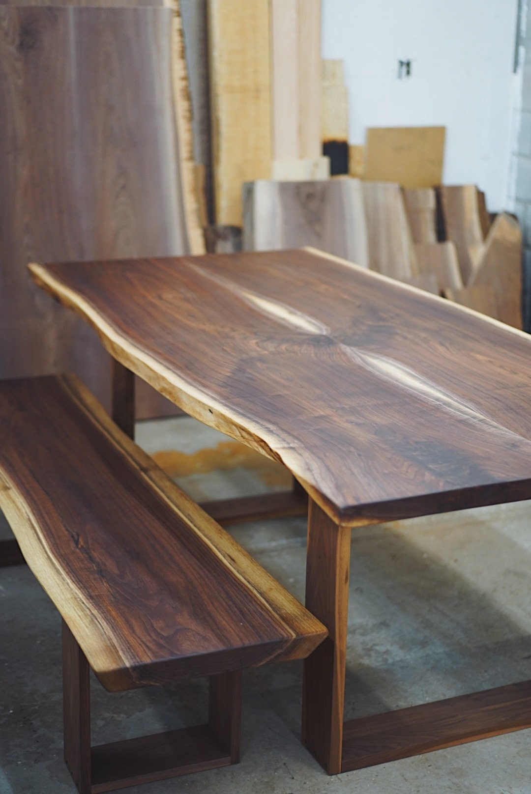 Straight Table Design Custom-made Live Edge/straight Edge Dining Tables - Exclusively Crafted ...