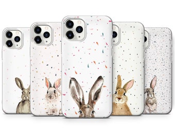 Easter Bunny Phone Case Pet Cover for iPhone 15, 14, 13, 12, 11, Samsung S24Ultra, S23FE, S22, A15, A54, A25, A14, Pixel 8A, 8Pro, 7A, 7Pro