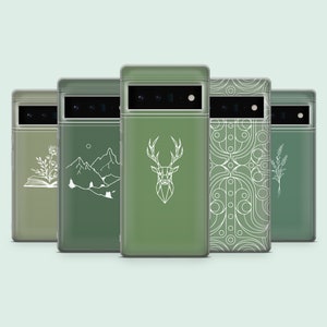 Coque de protection pour téléphone Google Pixel 9A, 9Pro XL, 8A, 8Pro, 7A, 6A, motif cerf, Samsung S25, S24Fe, S23Ultra, A56, A15 iPhone16E, 15Pro, 14