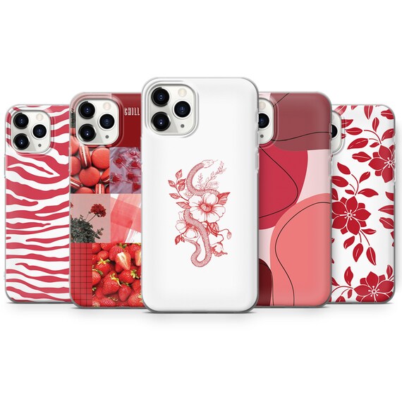 Red Phone Case Cute Iphone Cover For Iphone 14pro 13 12 11 Etsy