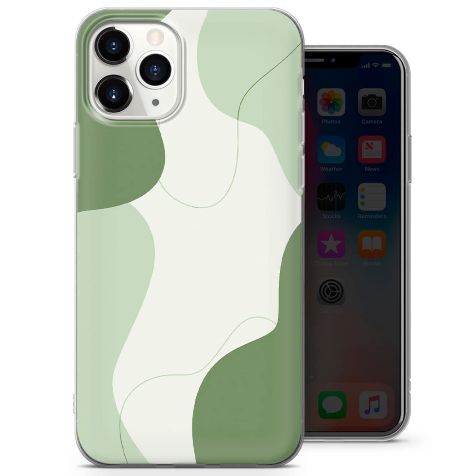 Sage Green Phone Case Pastel Iphone Cover for Iphone 14pro Etsy