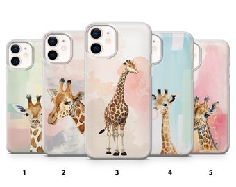 Giraffe telefoonhoesje schattige cover voor iPhone 15, 14, 13, 12, 11, Samsung S24Ultra, S23FE, S22, A15, A54, A25, A14, Pixel 8A, 8Pro, 7A, 7Pro, 6A