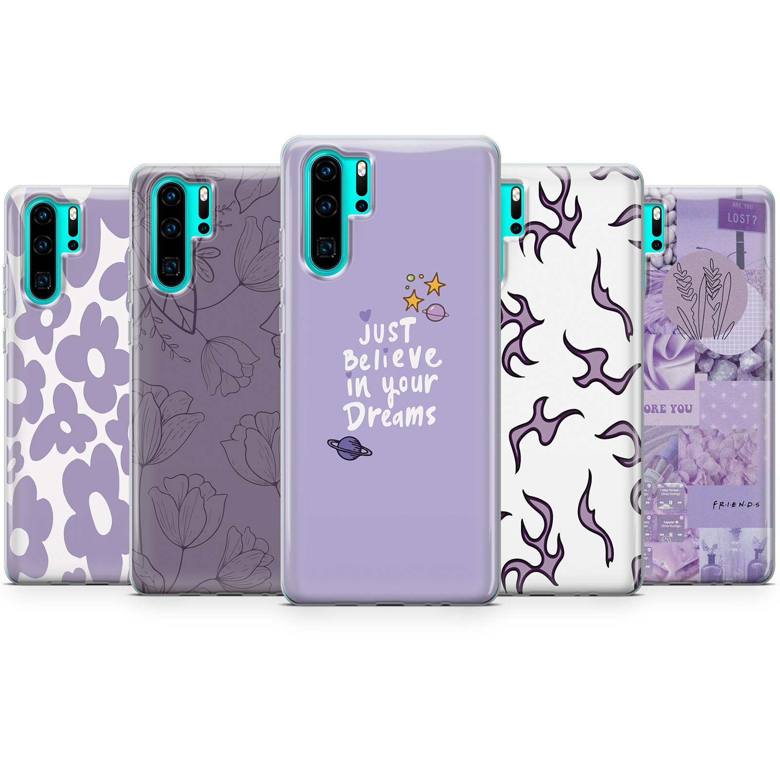 Lavender Phone Case Pretty Cover for iPhone 15, 14, 13, 12, 11, Samsung  S24ultra, S23FE, S22, A15, A54, A25, A14, Pixel 8A, 8pro, 7A, 7pro 