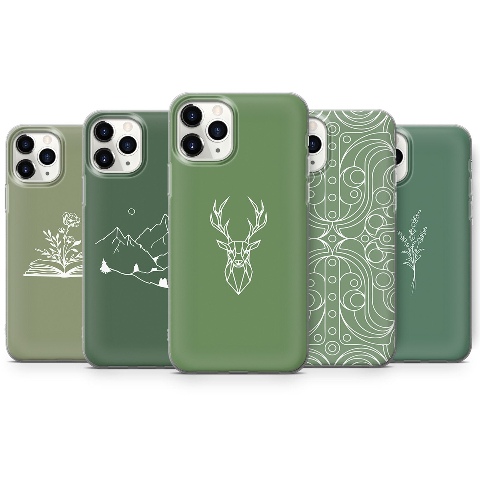 Luxury 3D Printing High Quality PU Leather Deer Phone Case for
