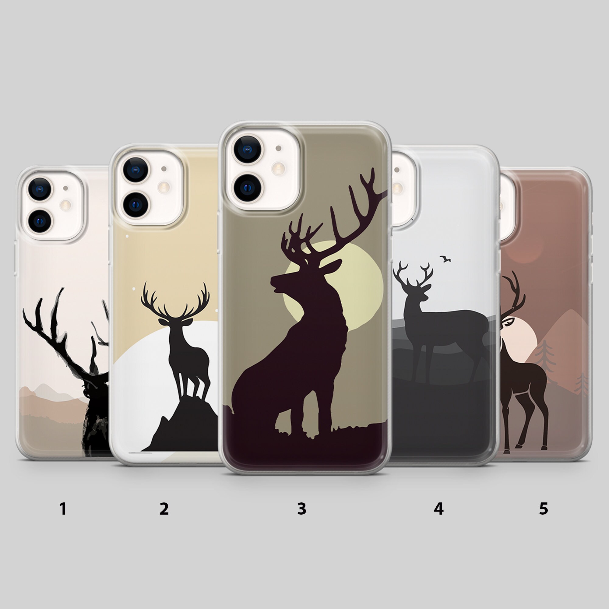 Deer Phone Case Mountain Cover for iPhone 17pro, 16E, 15, 14, 13