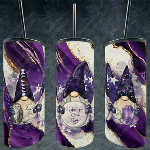 Make your own Magic Gnome  Purple Milkyway  20 oz Tumbler