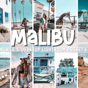 10 MALIBU Influencer Lightroom Presets for Mobile | Blogger Presets | Tan Presets | Instagram | Filters for Photo Editing | Summer