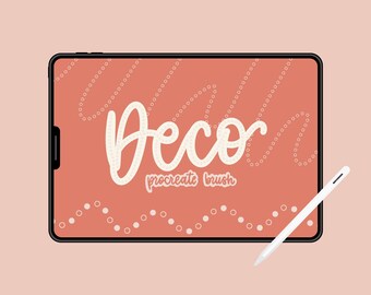 Deco - Decorative Brush for Procreate | Open Circle Lines Brush for Embellishments | Creative Digital Art Tool