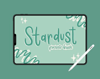 Stardust - Squared Textured Brush for Procreate | Digital Art Tool | Non-Pressure Sensitive Brush for Unique Lettering and Illustrations