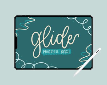 Glide - Smooth, Effortless Lettering | Nearly Monoline Brush | Digital Calligraphy Tool for Procreate|