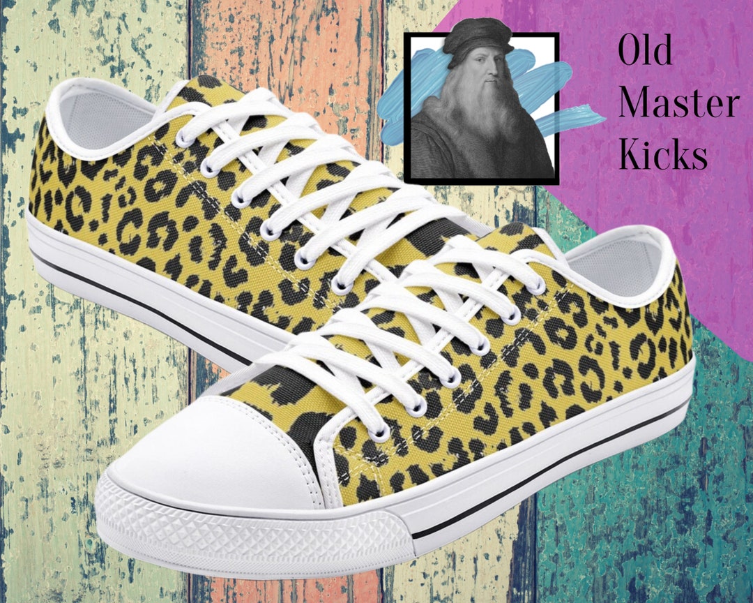 Parrot Print Pattern Black Sneaker Shoes For Men Women