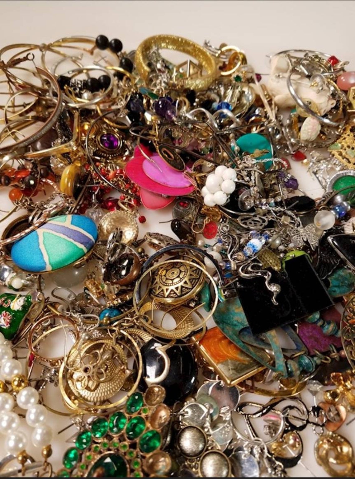 Vintage Broken Jewelry Lot Beautiful not Junk Jewelry Grab Etsy