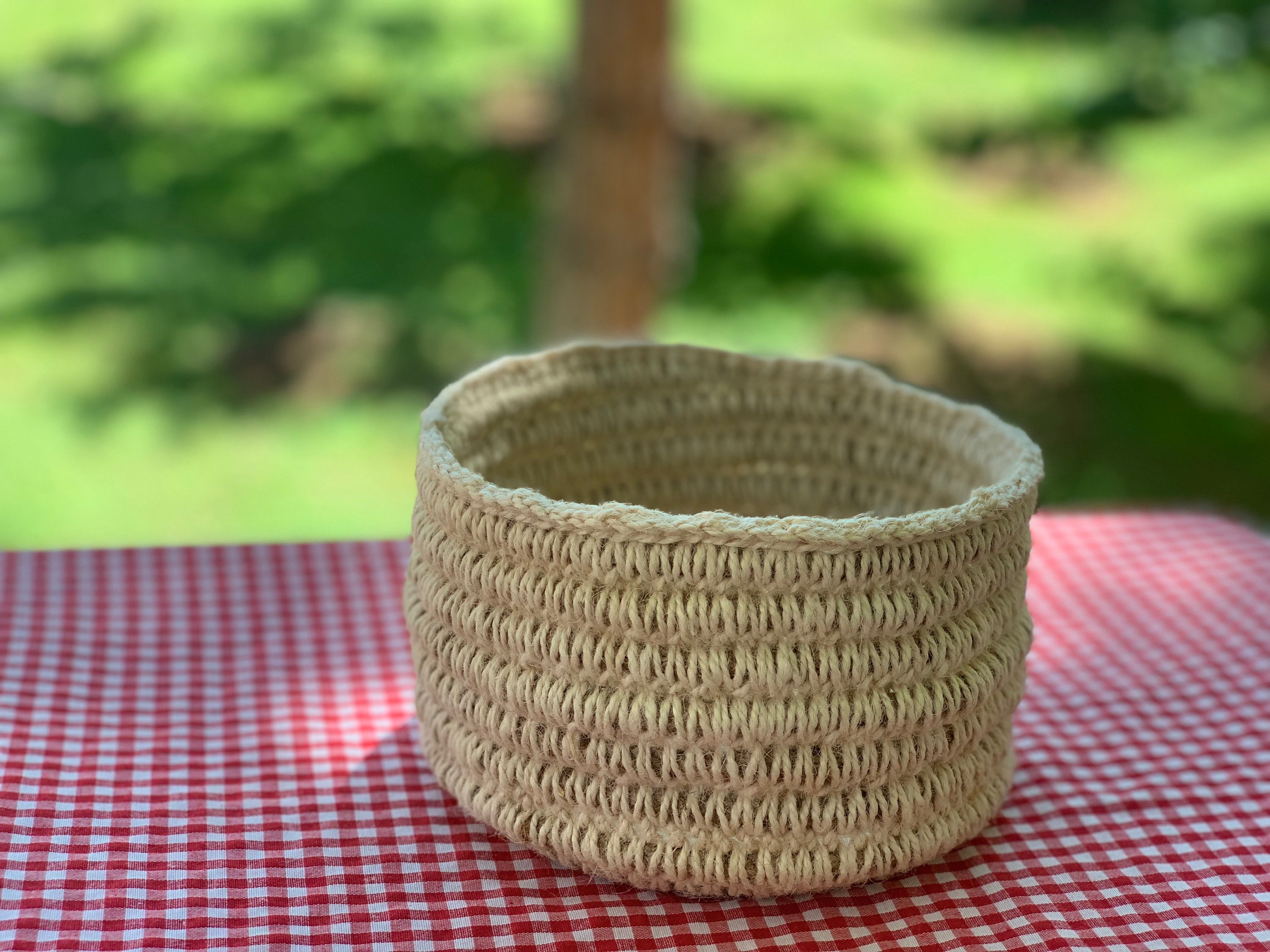 Boho Jute Basket Handmade Basket Decoration Basket Bohemian Etsy UK