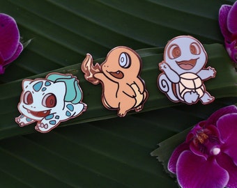 Kanto Starter Pin Set