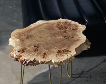 Mesa de centro, Mesa de centro Live Edge, Mesa de centro de madera, Mesa de centro de nogal, Mesa de centro moderna, Mesa de centro rústica, Mesa de álamo