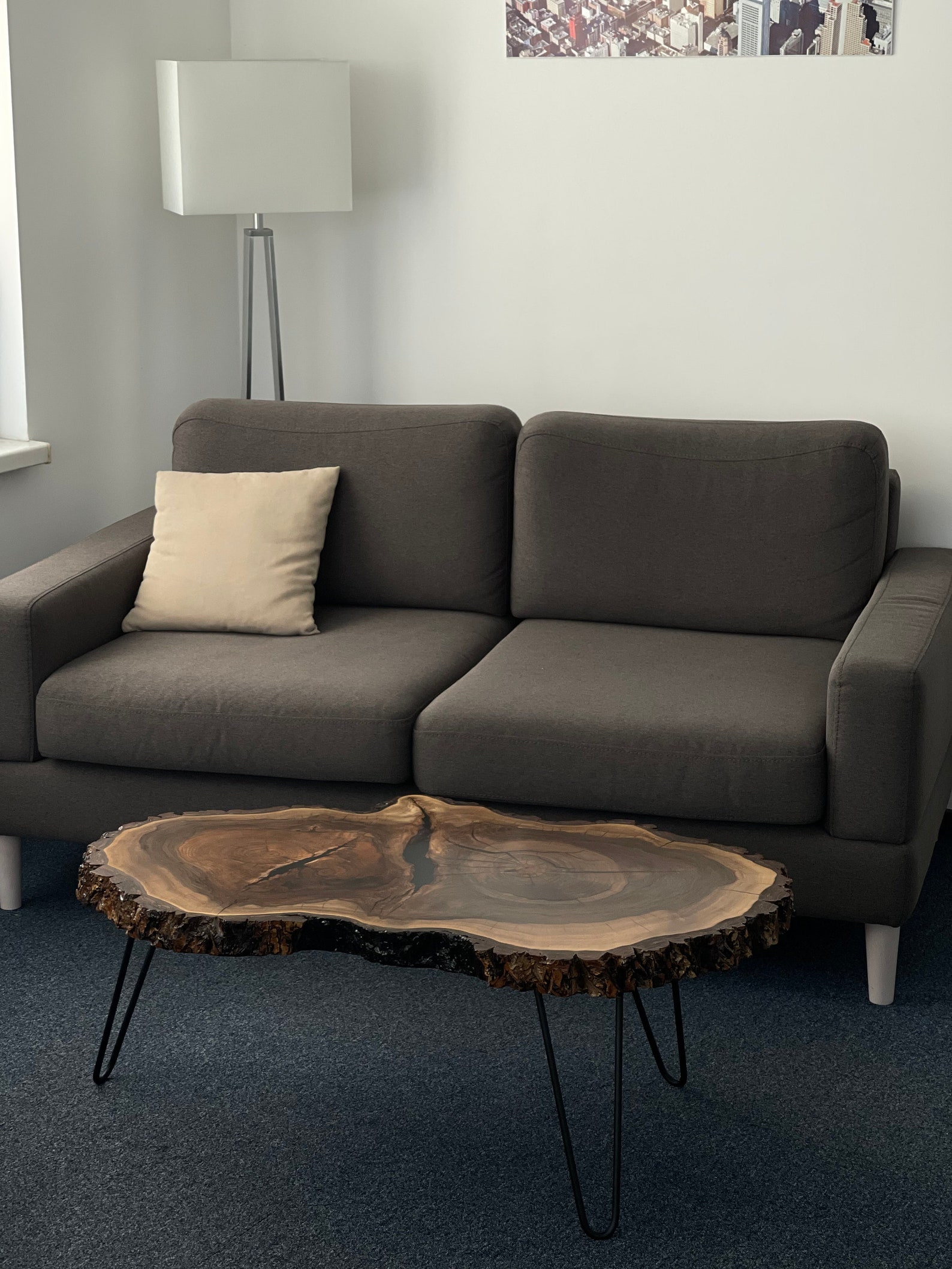 Slab Wood Coffee Table, Handcrafted Coffee Table, Live Edge Coffee