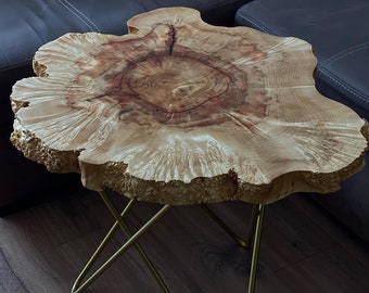 Burl Maple Coffee table, Live Edge Coffee Table, Unique Coffee Table, Small Coffee Table, Wood Coffee Table, Custom Coffee Table