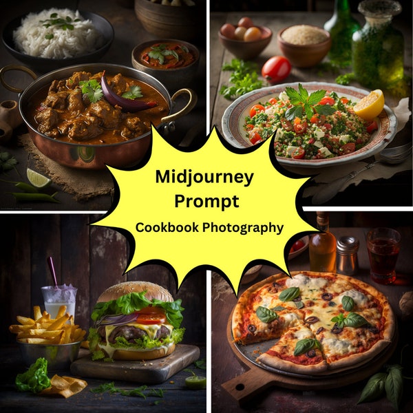 Midjourney Prompt | Ai Art | Food Photography | Midjourney Digital Art | Cookbook Photography | Food Art | Artisan Food | Midjourney