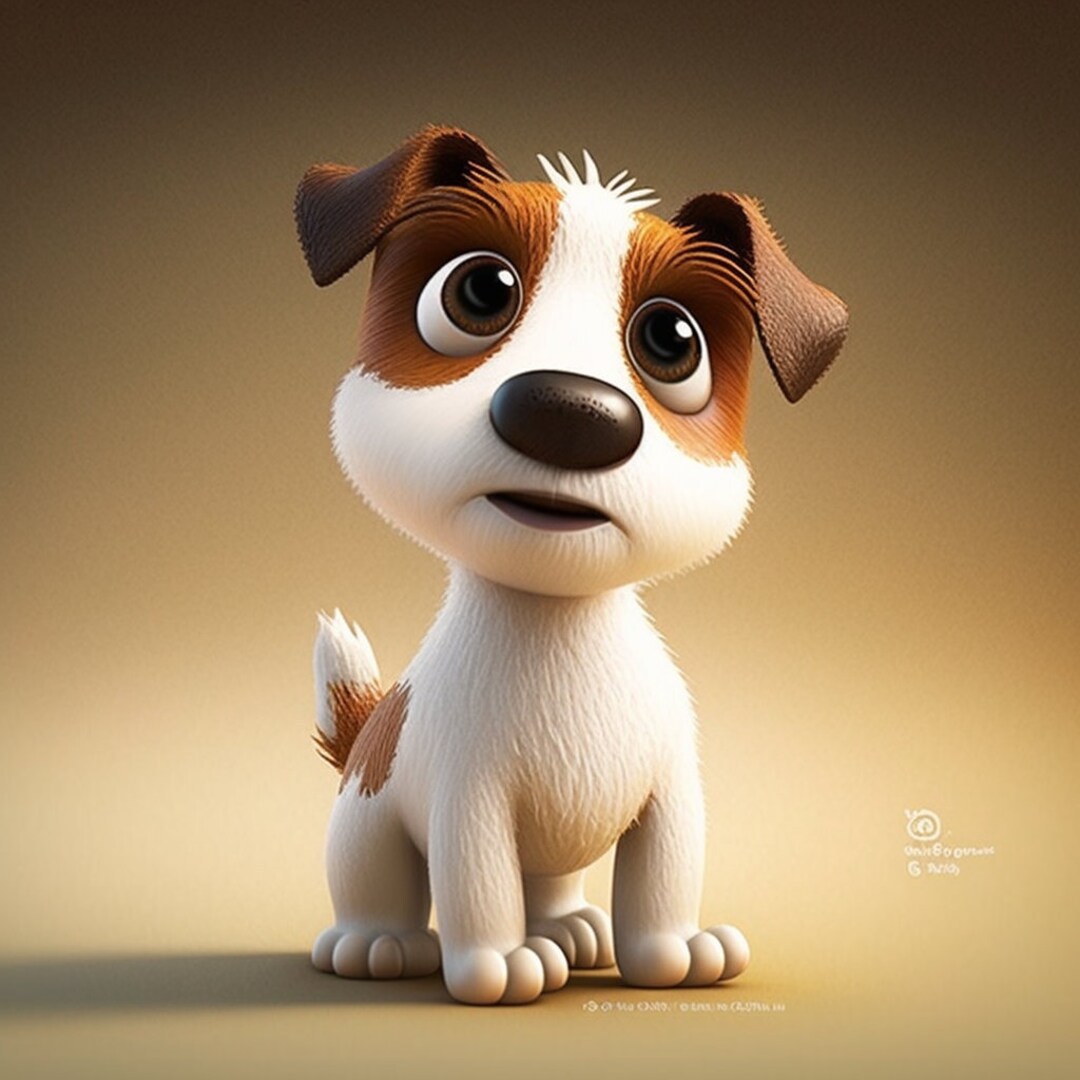 Cute Dog Breeds Midjourney AI Art Jack Russell Etsy