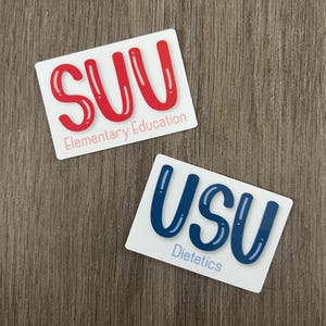 Custom College Major Sticker - Waterproof Sticker - College Label - Sticker for College Student