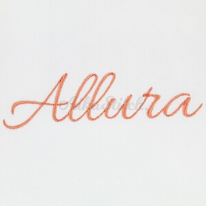 Allura Embroidery font; Script Casual Alphabet; Satin Stitch BX format; Instant Download Files - 10 Sizes - Bx, PES, DST + 5 Formats