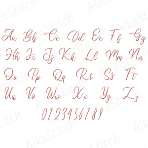 Clarissa Lettering HUS Format Clarissa Embroidery Font Alphabet Machine - Etsy
