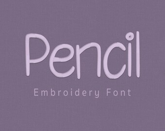 Pencil Embroidery Font | Handwritten Calligraphy BX Font | Machine Embroidery Font | Native BX | pes dst exp hus jef vp3 xxx