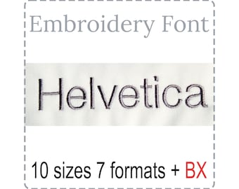 Helvetica Modern Sans Serif Embroidery Font, Satin Stitch BX Alphabet Pes Dst Vp3 Jef Exp Xxx Hus Machine Embroidery Digital Font Download