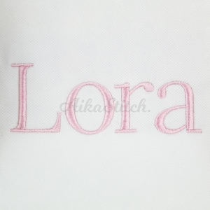 Lora Modern Serif Embroidery Font, Satin Stitch BX Alphabet Pes, Dst, Vp3, Jef, Exp, Xxx, Hus, Machine Embroidery Digital Font Download